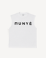 MUNYÉ Sleeveless Oversized Tee | White