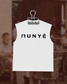 MUNYÉ Sleeveless Oversized Tee | White