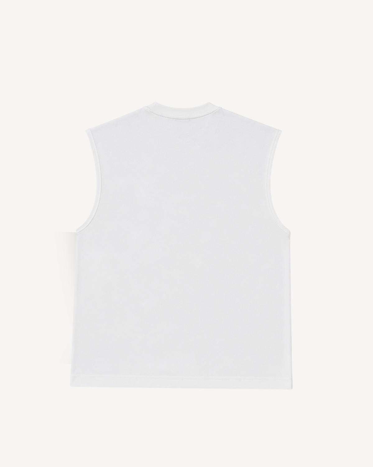 MUNYÉ Sleeveless Oversized Tee | White