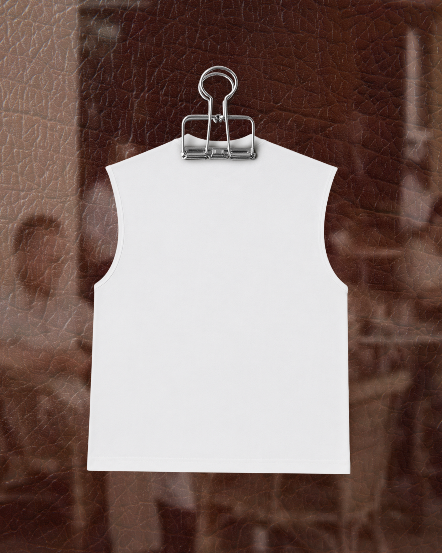 MUNYÉ Sleeveless Oversized Tee | White