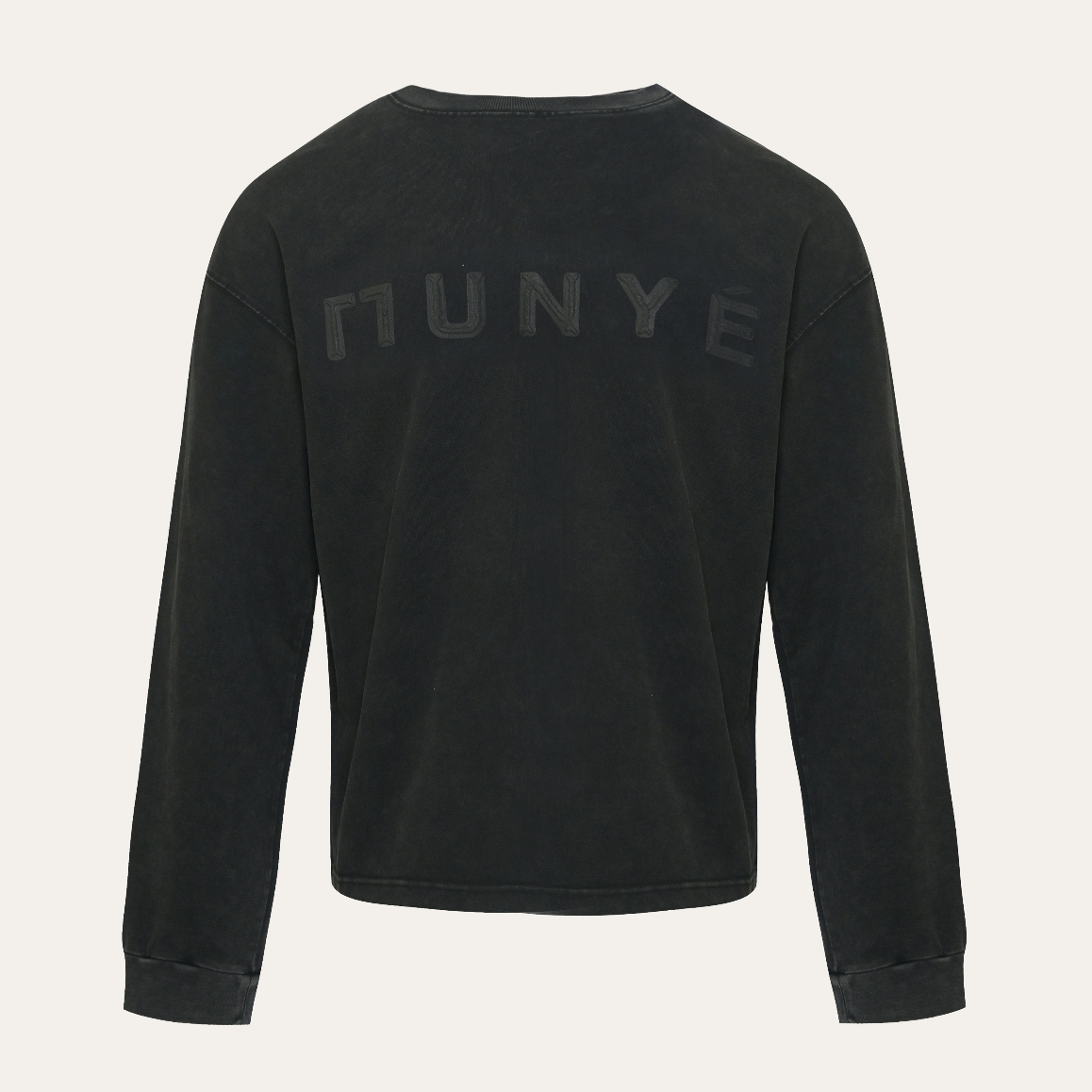 MUNYÉ Core Long Sleeve | Washed Black