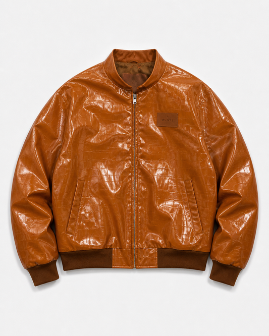 MUNYÉ Croco Jacket | Brown